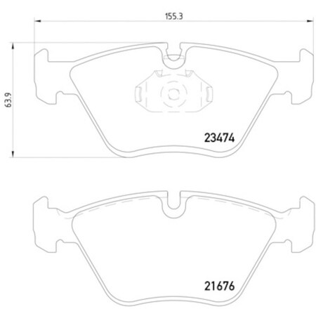 Pagid Brakes Disc Brake Pad, 355009651 355009651